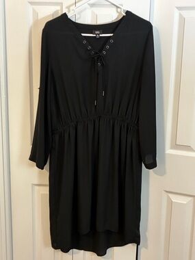 Mossimo Women’s Long Sleeve Black Dress- Size XL